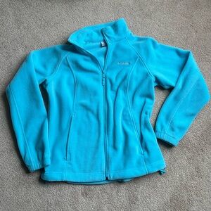 columbia full zip jacket | size medium blue jacket | like new